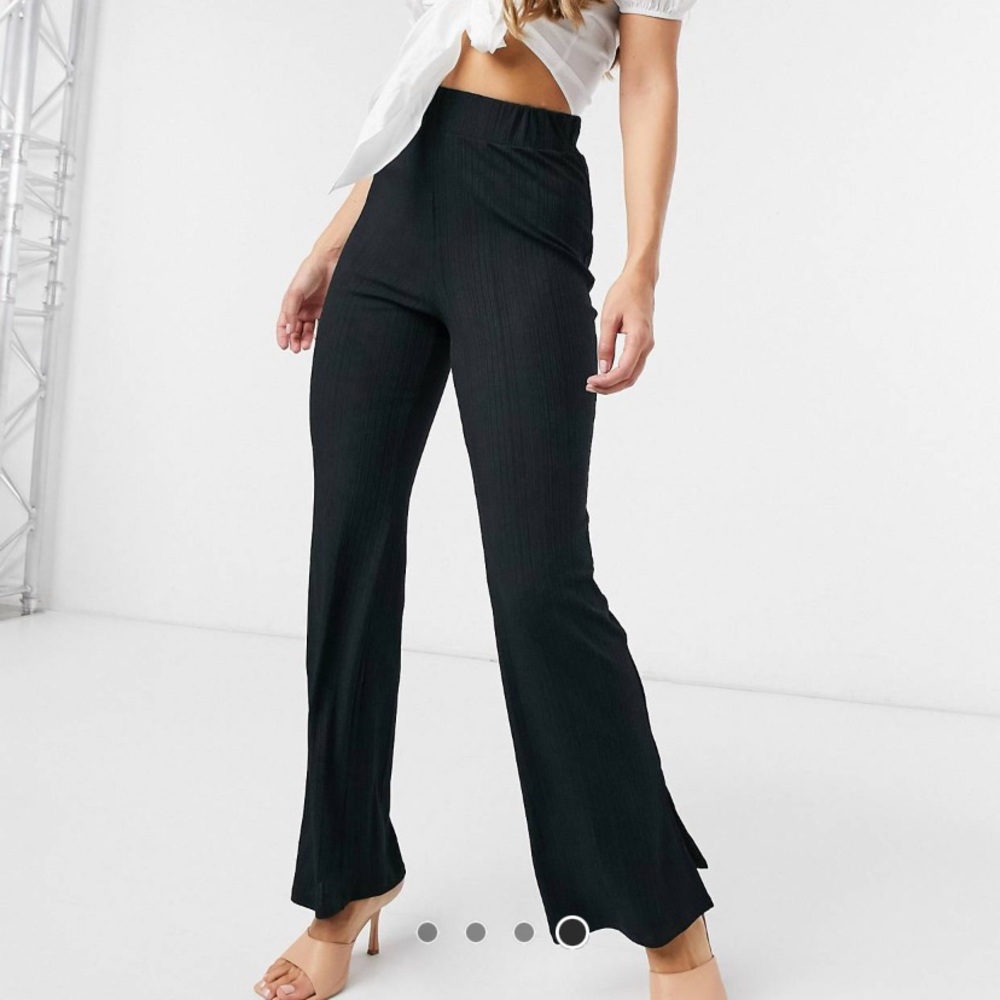 River Island (Asos) Ribbed Kick Flare Pants